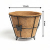 Re-Coco Nest : Coir Pots with Metal Holder