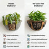 Re-Coco : Flat Wall Liners with Metal Holder