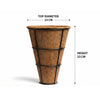 Re-Coco : Conical Wall Liner with Metal Holder