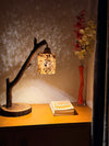 Re-Coco WoodLume | Handmade Wooden Table Lamp with Coconut Fiber Shade
